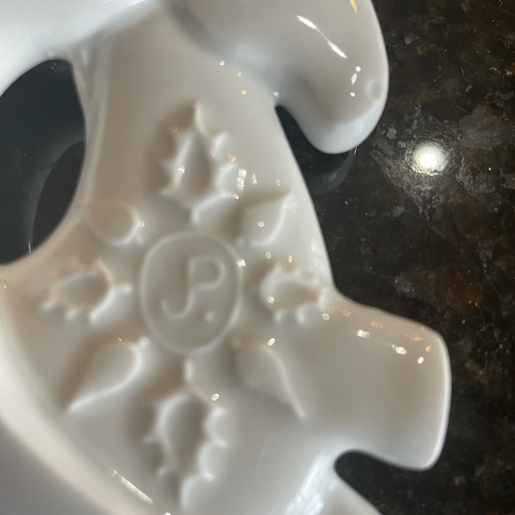 Vntg Haviland Limoges White Porcelain 1972 Prancing Horse Christmas Ornament. - Picture 6 of 7